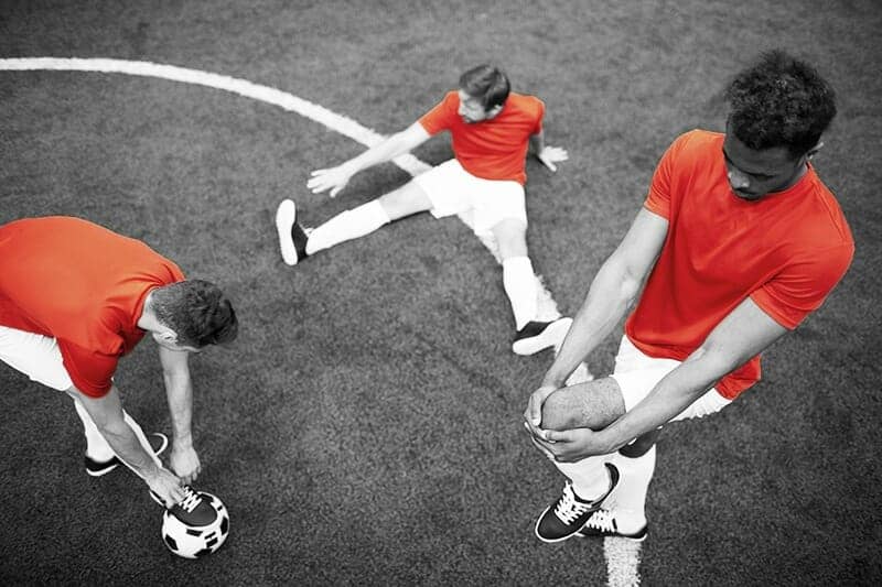 Players Stretching